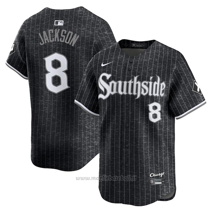 Maglia Baseball Uomo Chicago White Sox Bo Jackson City Connect Retired Nero